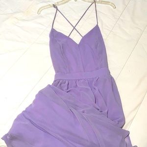 Backless Lavender Maxi Dress